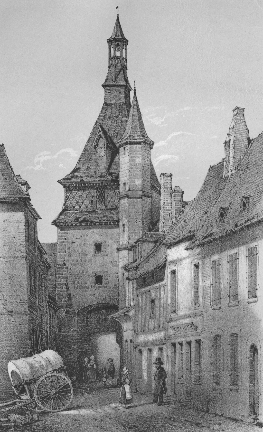 services-05 Architecture Pittoresque ou Monuments des xveme. Et xvieme. Siecles: Chateaux De France des XV et XVI Siecles: Pl. 42, Tour De LHorloge De St. Fargeau (Yonne) 1860 Part of a set. See all set records Victor Petit (French, 1817–1874) published by Charles Boivin (publisher and editor); Lith de Godard a Paris (printer) France, 19th century https://www.clevelandart.org/art/2014.696.41